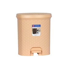 Deals, Discounts & Offers on  - CELLO Classic Plastic Pedal Bin, 12 litres, Beige