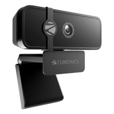Deals and Offers on - ZEBRONICS Sharp PRO High Resolution Webcam, 30 FPS, 2048 x 1536 QXGA, Microphone, Auto Focus, Dedicated Privacy Shutter, Tripod Support, Compatible with Laptops, Mac Deals, Discounts & Offers on - ZEBRONICS Sharp PRO High Resolution Webcam, 30 FPS, 2048 x 1536 QXGA, Microphone, Auto Focus, Dedicated Privacy Shutter, Tripod Support, Compatible with Laptops, Mac