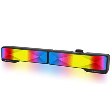 Deals, Discounts & Offers on  - ZEBRONICS Wonder Bar 20 RGB Lights Computer Speaker with Detachable 2 in 1 Design, 10W RMS Output, Volume Control, AUX 3.5mm, USB Powered, 2.0 Stereo, Speaker ON/Off and Mute