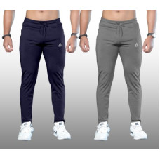 Deals, Discounts & Offers on  - FTXPack of 2 Men Solid Blue, Grey Track Pants