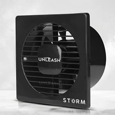 Deals, Discounts & Offers on  - Unleash Storm 6 inch(150MM) Cut Out Size Exhaust Fan For Kitchen, Exhaust Fan For Bathroom Kitchen Exhaust Fan, Bathroom Exhaust Fan Ventilation Fan Axial Fan With 2 years Warranty (Black)