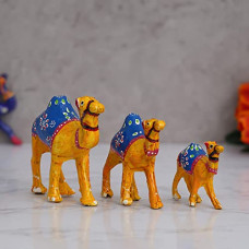 Deals and Offers on - eCraftIndia Set of 3 Decorative Camel Showpiece Animal Figurines- Multicolor Deals, Discounts & Offers on - eCraftIndia Set of 3 Decorative Camel Showpiece Animal Figurines- Multicolor
