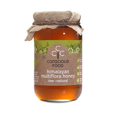 Deals, Discounts & Offers on  - Conscious Food Himalayan Multi Flora Honey | 500g | NMR Tested Honey | Tested in German Lab | Immunity Booster, Raw, Unheated and Unpasteurized 100% Pure Honey