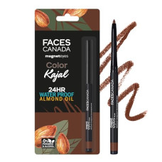 Deals, Discounts & Offers on Beauty Care - FACES CANADA Magneteyes Color Kajal - Brown Comfort 03, 0.30g | Highly Pigmented Kohl | 12 Hr Long Stay | Matte Finish | Single Stroke Glide | Water Proof | Smudge Proof | Almond Oil Enriched