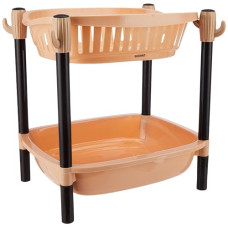 Deals, Discounts & Offers on  - Amazon Brand - Solimo Two-Tier Multipurpose Plastic Rack