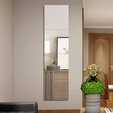 Deals, Discounts & Offers on  - 12 Inch Full Length Mirror with Acrylic - 4Pcs Frameless Wall-Mounted Mirror Hanging Door Mirror