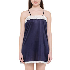 Deals and Offers on Women - Clovia Women's Satin Plain Mid Thigh Length Nightdress Deals, Discounts & Offers on Women - Clovia Women's Satin Plain Mid Thigh Length Nightdress