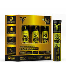 Deals, Discounts & Offers on  - Bolt INSANE Pre-Workout Effervescent Tablet Supplements|Pre-Training Instant Drink