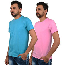 Deals, Discounts & Offers on Men - More & More Unisex-Adult Regular Fit Solid Cotton Tshirt Pack of 2