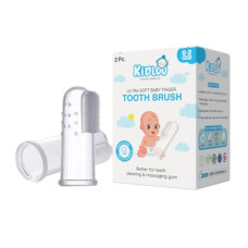 Deals, Discounts & Offers on  - KIDLOO Baby Finger Toothbrush for Toddler with Silicone, Ideal for Cleaning and Massaging Gums, BPA-Free, Soft Brush