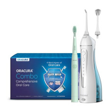 Deals, Discounts & Offers on  - ORACURA Combo OC200 LITE Smart PLUS Water Flosser White & SB100 Sonic Lite Electric Battery Operated Toothbrush Green