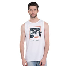 Deals and Offers on Men - Bewakoof Men's Typography 100% Cotton Vest - Regular Fit, Round Neck, Sleeveless Deals, Discounts & Offers on Men - Bewakoof Men's Typography 100% Cotton Vest - Regular Fit, Round Neck, Sleeveless