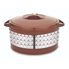 Deals, Discounts & Offers on  - Paras Hot Star Steel Casserole| BPA Free | Food Grade | Easy to Carry | Easy to Store For Rice, Gravy, Curry |Brown|1200ml