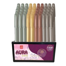 Deals, Discounts & Offers on Stationery - Cello Aura Shine Ball Pen | Dispenser Pack | Pack of 50