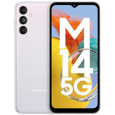 Deals, Discounts & Offers on Electronics - Samsung Galaxy M14 5G (ICY Silver,4GB,128GB)|50MP Triple Cam|Segment's Only 6000 mAh 5G SP|5nm Processor|2 Gen. OS Upgrade & 4 Year Security Update|12GB RAM with RAM Plus|Android 13|Without Charger