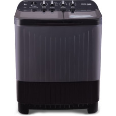 Deals, Discounts & Offers on Home Appliances - [For SBI Credit Card EMI] Voltas Beko by A Tata Product 9 kg washing machine with Soft Closing door, Water proof IPX4 protection, Special Pulsator and Double Waterfall Semi Automatic Top Load Black, Grey(WTT90UDX/BKGR4KGTD)