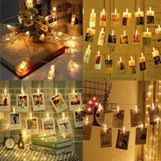 Deals and Offers on - Lexton Photo Clips String Light USB Operated Diwali Christmas Wedding Festival Decoration Light (10 Clips,Warm White) Deals, Discounts & Offers on - Lexton Photo Clips String Light USB Operated Diwali Christmas Wedding Festival Decoration Light (10 Clips,Warm White)