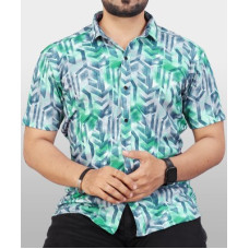 Deals, Discounts & Offers on  - VeBNoRMen Regular Fit Printed Spread Collar Casual Shirt