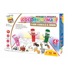 Deals and Offers on - TOYZONE Farm Animals & Birds Coloring Mat | Reusable and Washable |Colouring Mat Deals, Discounts & Offers on - TOYZONE Farm Animals & Birds Coloring Mat | Reusable and Washable |Colouring Mat