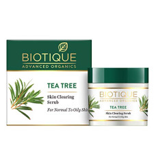 Deals and Offers on Beauty Care - Biotique Tea Tree Skin Clearing Face Scrub Deals, Discounts & Offers on Beauty Care - Biotique Tea Tree Skin Clearing Face Scrub
