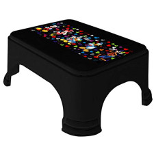Deals, Discounts & Offers on Furniture - Kuber Industries Disney Team Mickey Print Square Plastic Bathroom Stool, Adults Simple Style Stool Anti-Slip with Strong Bearing Stool