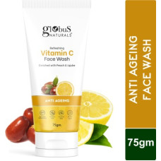 Deals, Discounts & Offers on  - Globus Naturals Anti-Ageing Skin Brightening Vitamin C , Enriched with Peach & Jujube, Skin Illuminating & Tan Removal Formula Face Wash(75 g)