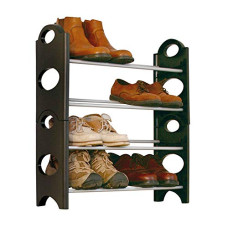 Deals and Offers on - Go Hooked 4 Layer Plastic Shoe Rack | Shoe Rack | Plastic Shoe Rack, Black Deals, Discounts & Offers on - Go Hooked 4 Layer Plastic Shoe Rack | Shoe Rack | Plastic Shoe Rack, Black