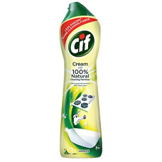 Deals, Discounts & Offers on  - Cif Abrasive Surface Cleaner Cream, Lemon| Kitchen & Bathroom, Removes Grease, Dirt & Tough Stains with Natural Cleaning Particles, 500 ml