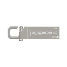 Deals and Offers on - Amazon Basics 128 GB USB 2.0 Pen Drive |Flash Drive | with Key Ring (Metal) Deals, Discounts & Offers on - Amazon Basics 128 GB USB 2.0 Pen Drive |Flash Drive | with Key Ring (Metal)
