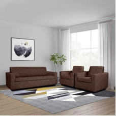 Deals and Offers on - Cortina Polyester Abstract Sofa Cover(Brown Pack of 3) Deals, Discounts & Offers on - Cortina Polyester Abstract Sofa Cover(Brown Pack of 3)