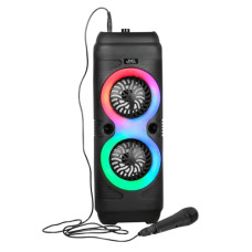 Deals and Offers on Electronics - JXL 110 RGB Fusion Party 50W Karaoke Bluetooth Party Speaker with 3M Wired Microphone, Dual Drivers, RGB Lights, USB/SD Card Playback, Auto TWS Function, Mic Recording and Mic ECO Control (Black) Deals, Discounts & Offers on Electronics - JXL 110 RGB Fusion Party 50W Karaoke Bluetooth Party Speaker with 3M Wired Microphone, Dual Drivers, RGB Lights, USB/SD Card Playback, Auto TWS Function, Mic Recording and Mic ECO Control (Black)
