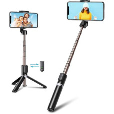 Deals, Discounts & Offers on Mobile Accessories - Hold up Wireless R1 Bluetooth Selfie Stick(Black, Remote Included)