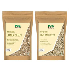 Deals and Offers on - Pronatural Combo Pack of Raw Quinoa Seeds & Sunflower Seeds 200g each, 400gms (200gX2) Deals, Discounts & Offers on - Pronatural Combo Pack of Raw Quinoa Seeds & Sunflower Seeds 200g each, 400gms (200gX2)