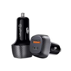 Deals, Discounts & Offers on Mobile Accessories - pTron Bullet Zip Mini 42.5W Car Charger with Dual Output, Super Fast Charging Compatible with Samsung, Xiaomi, Apple, Oppo, Vivo, OnePlus and Others Devices, 20W Type-C/PD &