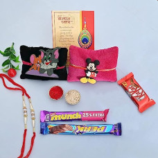 Deals, Discounts & Offers on  - Collectible India Kids Rakhi with Chocolate Gift Combo for Brother Kid, Rakhi Combo