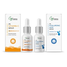 Deals and Offers on Beauty Care - CGG Cosmetics Am/Pm Hydration Formula Combo - 2% Vitamin C & 2% Hyaluronic Acid Face Serum, Targets skin Deals, Discounts & Offers on Beauty Care - CGG Cosmetics Am/Pm Hydration Formula Combo - 2% Vitamin C & 2% Hyaluronic Acid Face Serum, Targets skin