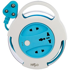 Deals and Offers on Electronics - Nippo Flexi Cord I Universal Socket with Master Switch I 4 Mtr Cord I 1 Year Warranty Deals, Discounts & Offers on Electronics - Nippo Flexi Cord I Universal Socket with Master Switch I 4 Mtr Cord I 1 Year Warranty