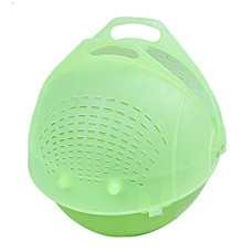 Deals, Discounts & Offers on  - Kuber Industries Plastic 1 Piece Small Size Fruit Vegetable Washing Basket (Green)-CTKTC5513