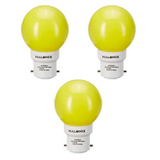 Deals and Offers on - Halonix B22 0.5-Watt Led 0.5W Night Bulb (Pack of 3, Yellow, Round) Deals, Discounts & Offers on - Halonix B22 0.5-Watt Led 0.5W Night Bulb (Pack of 3, Yellow, Round)