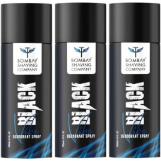 Deals, Discounts & Offers on Beauty Care - Bombay Shaving Company Black Vibe Deodorant For Men - 150 ML (Pack of 3)