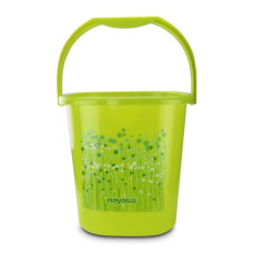 Deals, Discounts & Offers on Home Improvement - Nayasa Square Ring 20 Funk Bucket (18 Litres) (Green) (Plastic)