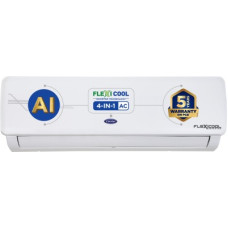 Deals, Discounts & Offers on Air Conditioners - [For SBI Credit Card EMI] CARRIER Convertible 4-in-1 Cooling 2023 Model 1 Ton 3 Star Split AI Flexicool Inverter Dual Filtration with HD & PM 2.5 Filter AC - White(12K ESTER EXi+ INVERTER R32 SPLIT AC_CAI12ER3R33F0, Copper Condenser)