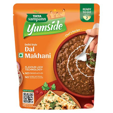 Deals, Discounts & Offers on  - Tata Sampann Yumside Ready to Eat Dal Makhani, 285g, Instant Food, Delhi Style, Ready in 60 Secs, NO Preservatives, NO Added Artificial Colours & Flavours, Pack of 1