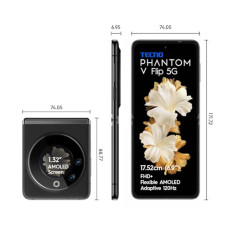 Deals and Offers on Electronics - TECNO Phantom V Flip 5G (Iconic Black 16GB RAM,256GB Storage) | 45W Fast Charging | 32 MP Selfie, 64 Rear Camera| 6.9 Deals, Discounts & Offers on Electronics - TECNO Phantom V Flip 5G (Iconic Black 16GB RAM,256GB Storage) | 45W Fast Charging | 32 MP Selfie, 64 Rear Camera| 6.9