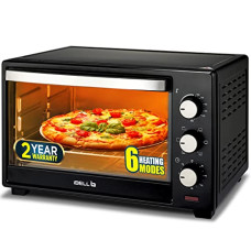 Deals and Offers on - IBELL IBLEO25LGNEW 25 Liters Electric Oven Toaster Grill OTG with Rotisserie, Black Deals, Discounts & Offers on - IBELL IBLEO25LGNEW 25 Liters Electric Oven Toaster Grill OTG with Rotisserie, Black