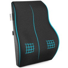 Deals, Discounts & Offers on  - FOVERA Large Back Support for Chair & Car Seat, Orthopedic Lumbar Support Memory Foam Backrest Cushion - Designed for Back Pain Relief - Back Pillow