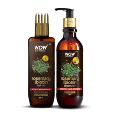 Deals, Discounts & Offers on Beauty Care - WOW Skin Science Rosemary Shampoo & Hair Oil Kit | Helps Prevent Breakage & Split Ends | Adds Shine to Dull Hair | Net Vol 450ml