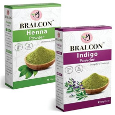 Deals and Offers on Beauty Care - BRALCON Organic Henna Powder, Indigo Powder Combo - 200g(100g x 2 Pack)| Henna/Mehendi Powder, Indigo Powder Deals, Discounts & Offers on Beauty Care - BRALCON Organic Henna Powder, Indigo Powder Combo - 200g(100g x 2 Pack)| Henna/Mehendi Powder, Indigo Powder