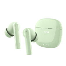 Deals, Discounts & Offers on Headphones - Mivi DuoPods A550 Truly Wireless in Ear Earbuds with Quad Mic ENC(Environmental Noise Cancellation), 13mm Powerful Bass Drivers, 50+ Hours of Playtime, High Audio Quality, Metallic Design (Green)