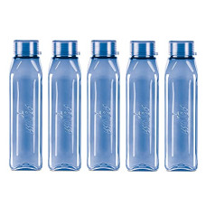 Deals, Discounts & Offers on  - Milton Prime 1000 Pet Water Bottle, Set of 5, 1 Litre Each, Blue | BPA Free | 100% Leak Proof | Office Bottle | Gym Bottle | Home | Kitchen | Travel Bottle | Hiking | Treking Bottle